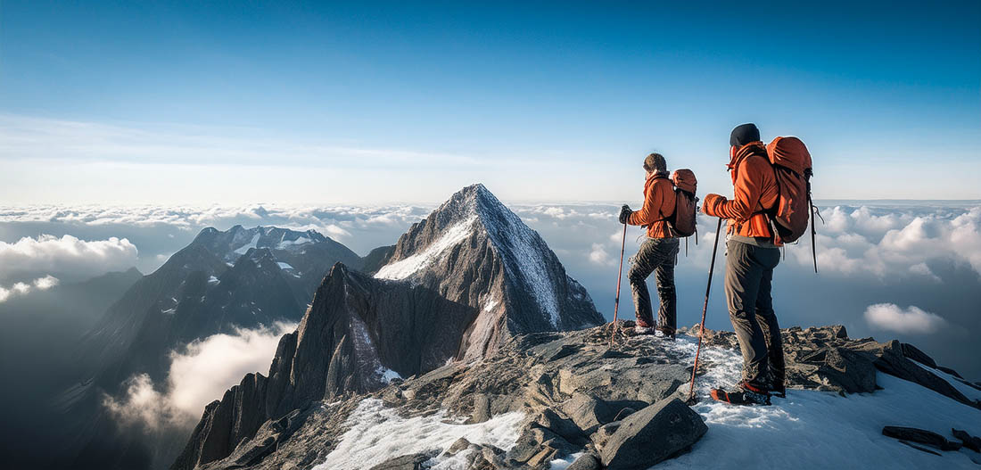 Wanderer auf dem Gipfel als Symbol fuer erfolgreiche MPU-Vorbereitung