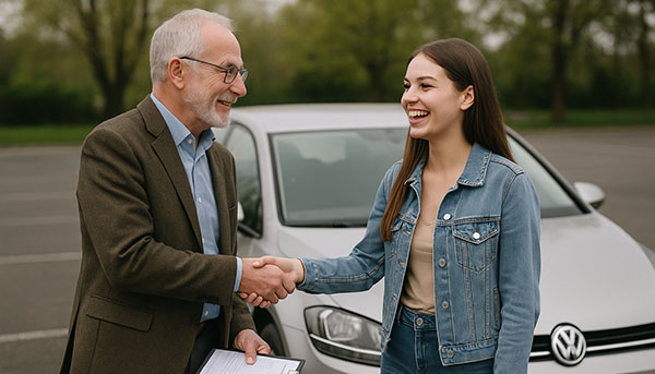 Fahrprüfung estanden bestanden